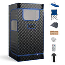 Portable Steam Sauna with 3L Steam Generator Remote Control Wood Foot Massager and Foldable Chair for Home by LJGDeals