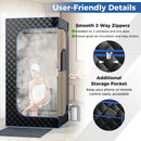 Portable Steam Sauna with 3L Steam Generator Remote Control Wood Foot Massager and Foldable Chair for Home by LJGDeals