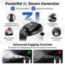 Portable Steam Sauna with 3L Steam Generator Remote Control Wood Foot Massager and Foldable Chair for Home by LJGDeals