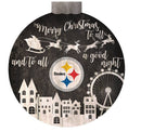 Pittsburgh Steelers 12" Christmas Village Wall Art Wood Sign by Dynasty Sports & Framing