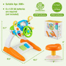 Kids Steering Wheel Pretend Play Toy Set with Lights and Sounds by LJGDeals