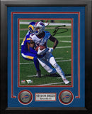 Stefon Diggs in Action Buffalo Bills Autographed 8" x 10" Framed Football Photo by Dynasty Sports & Framing