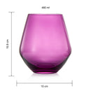 Amethyst Rose Colored Wine Glasses For Everyday Girlfriend Wife Valentines Day Set Of 2 Large 16 Oz by The Wine Savant