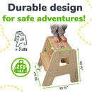 2-Step Wooden Stool for Kids by Ocodile.com
