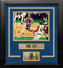 Steph Curry 2022 NBA Finals Action Golden State Warriors 8x10 Framed Photo with Engraved Autograph by Dynasty Sports & Framing