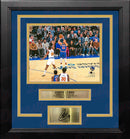 Steph Curry 3-Point Record-Breaking Shot Golden State Warriors 8" x 10" Framed Basketball Photo with Engraved Autograph by Dynasty Sports & Framing