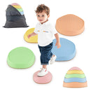 Stepping Stones for Kids 5 PCS Non-Slip Balance Stones with Storage Bag by LJGDeals