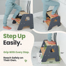 2-Step Wooden Stool for Kids
