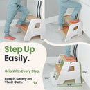 2-Step Wooden Stool for Kids