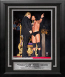 Stone Cold Steve Austin 1996 King of the Ring Austin 3:16 Speech 8" x 10" Framed WWE Wrestling Photo by Dynasty Sports & Framing