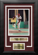 Steve Carlton in Action Philadelphia Phillies 8" x 10" Framed Baseball Photo with Engraved Autograph by Dynasty Sports & Framing