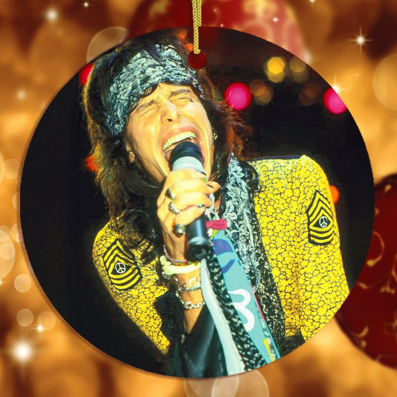 Steven Tyler Aerosmith Christmas Ornament