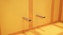 The Original Floating Shower Bench Kit­™ with Orange Waterproof Board & Original Shower Bench Bracket®