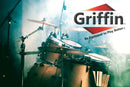 Remote Hi Hat Stand with Foot Pedal by GRIFFIN - Drummers Cable Auxiliary Cymbal High Hat Percussion Hardware with Drum Key - Heavy Duty Sturdy HiHat