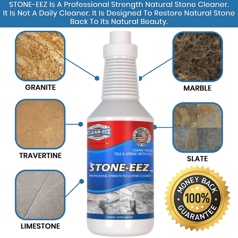 Stone-eez Natural Stone Cleaner 32oz, installed in a room