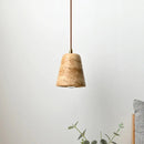 Travertine Cone Pendant Light