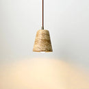 Travertine Cone Pendant Light