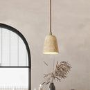 Travertine Cone Pendant Light