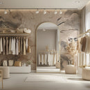 Abstract Marble Wall Mural - Organic Earthy Tones & Fluid Art Wallpaper