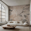 Abstract Marble Wall Mural - Organic Earthy Tones & Fluid Art Wallpaper