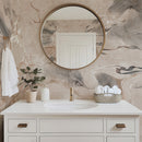 Abstract Marble Wall Mural - Organic Earthy Tones & Fluid Art Wallpaper