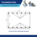 W20'xL30'xH12' Single Truss Arch Storage Shelter