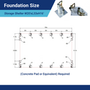 W20'xL33'xH16' Double Truss Storage Shelter