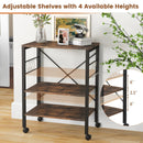 3-Tier Kitchen Baker's Rack Microwave Oven Storage Cart with Hooks by LJGDeals