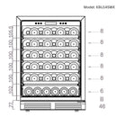 48-Inch Dual-Zone Wine & Beverage Center by KingsBottle.com