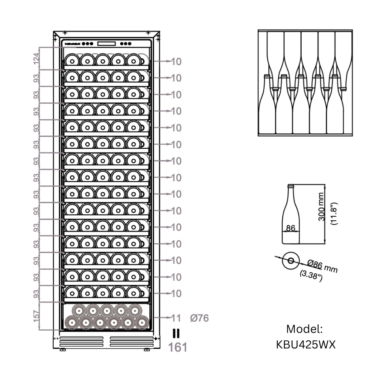 72-Inch Upright Dual-Zone Wine & Beverage Center, photo 11 of 13