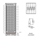 72-Inch Upright Dual-Zone Wine & Beverage Center by KingsBottle.com