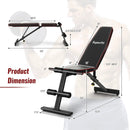 Adjustable Weight Bench Strength Training Bench for Full Body Workout by LJGDeals