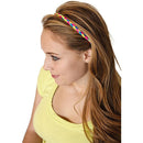 3 Pack Pom Braid Navy/White | Nylon Headband Hair Accessory