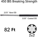 SLGC02 String Light Hanging Cable Kit 165 FT, Nylon Coated 304 Stainless Steel Guide Wire and Accessories for Outdoor Bistro String Lights by Kings Outdoor Lighting