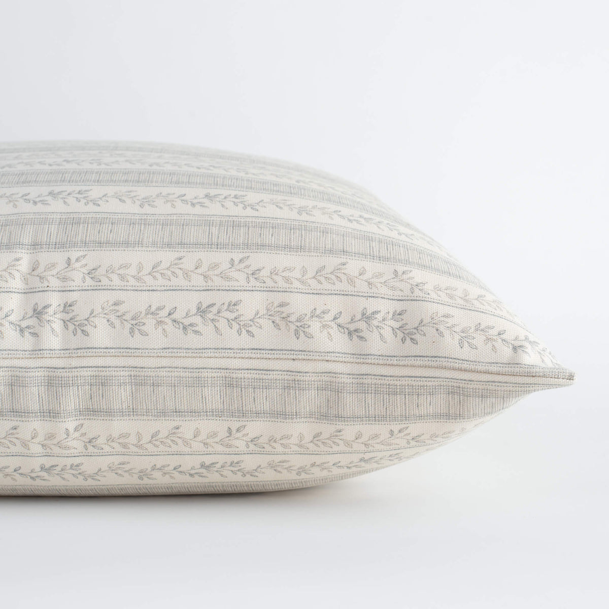 Faye Blue Vine Stripe Pillow Cover, photo 3 of 7