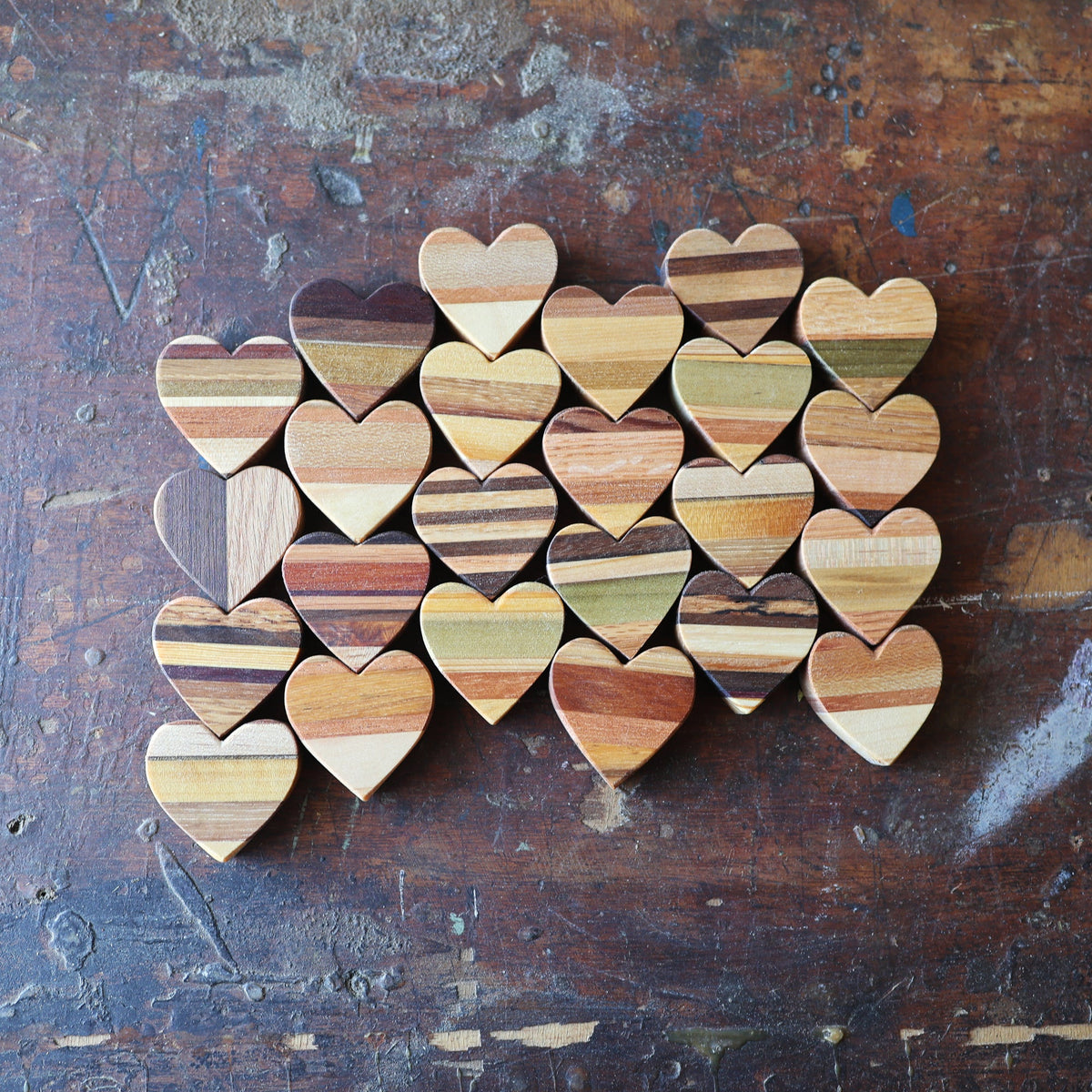 Striped Wooden Hearts, photo 17 of 18