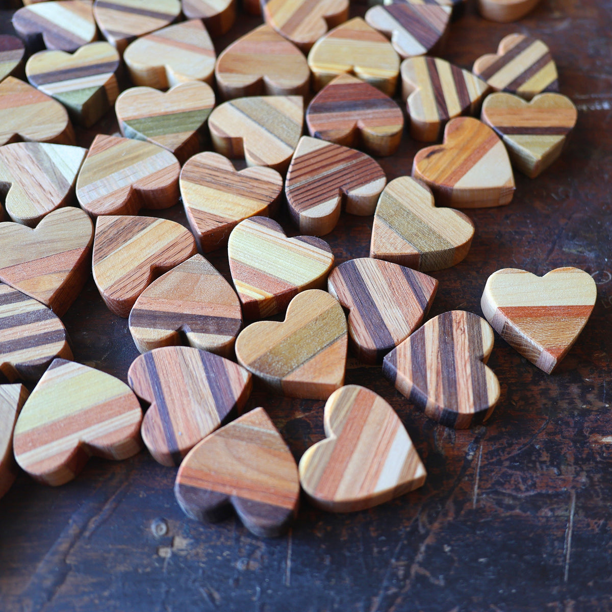 Striped Wooden Hearts, photo 14 of 18