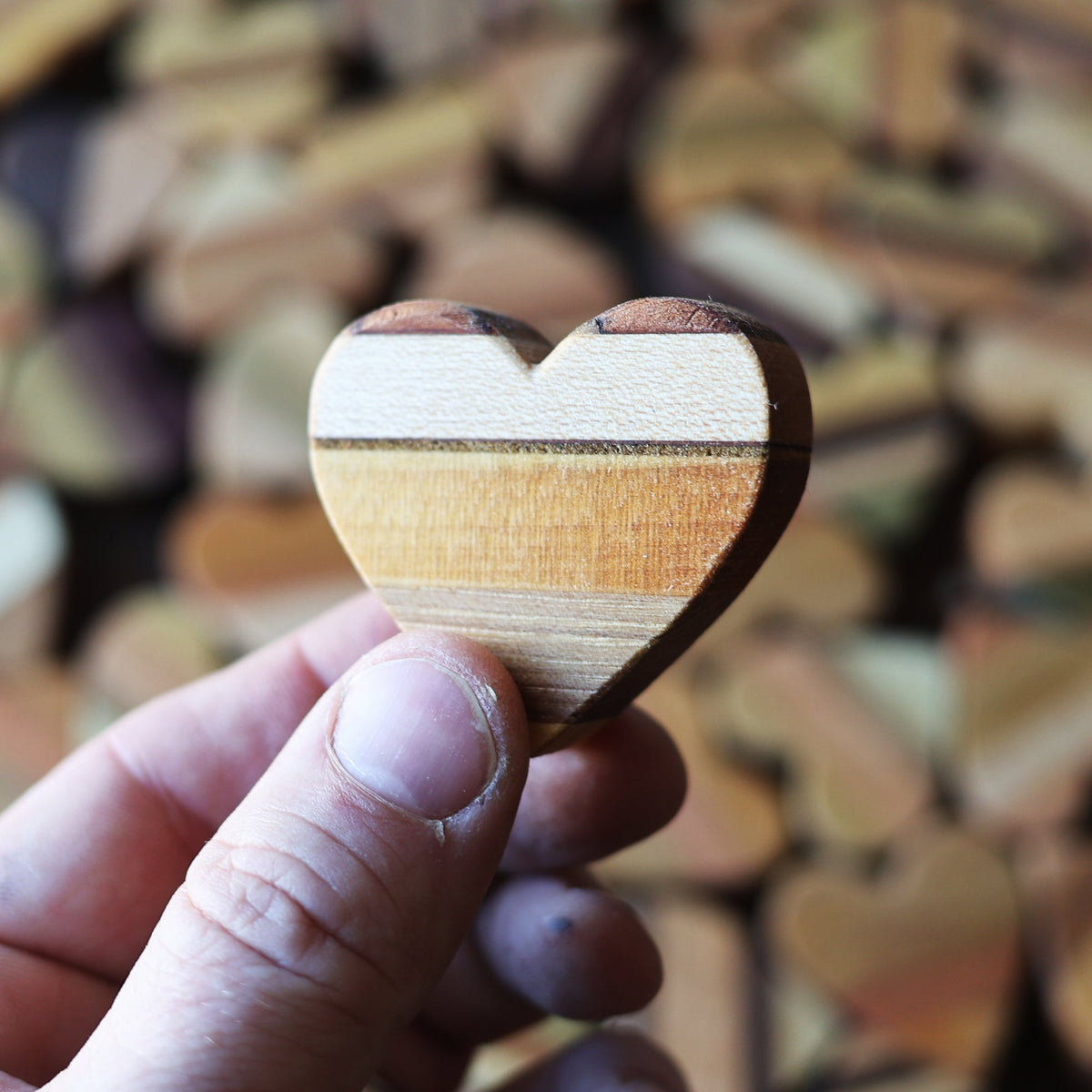 Striped Wooden Hearts, photo 2 of 18