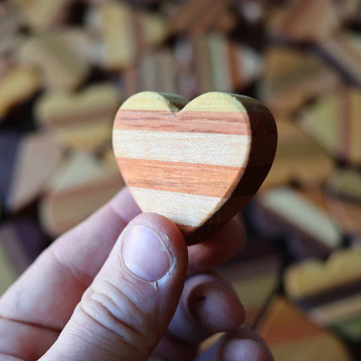 Striped Wooden Hearts, photo 6 of 18