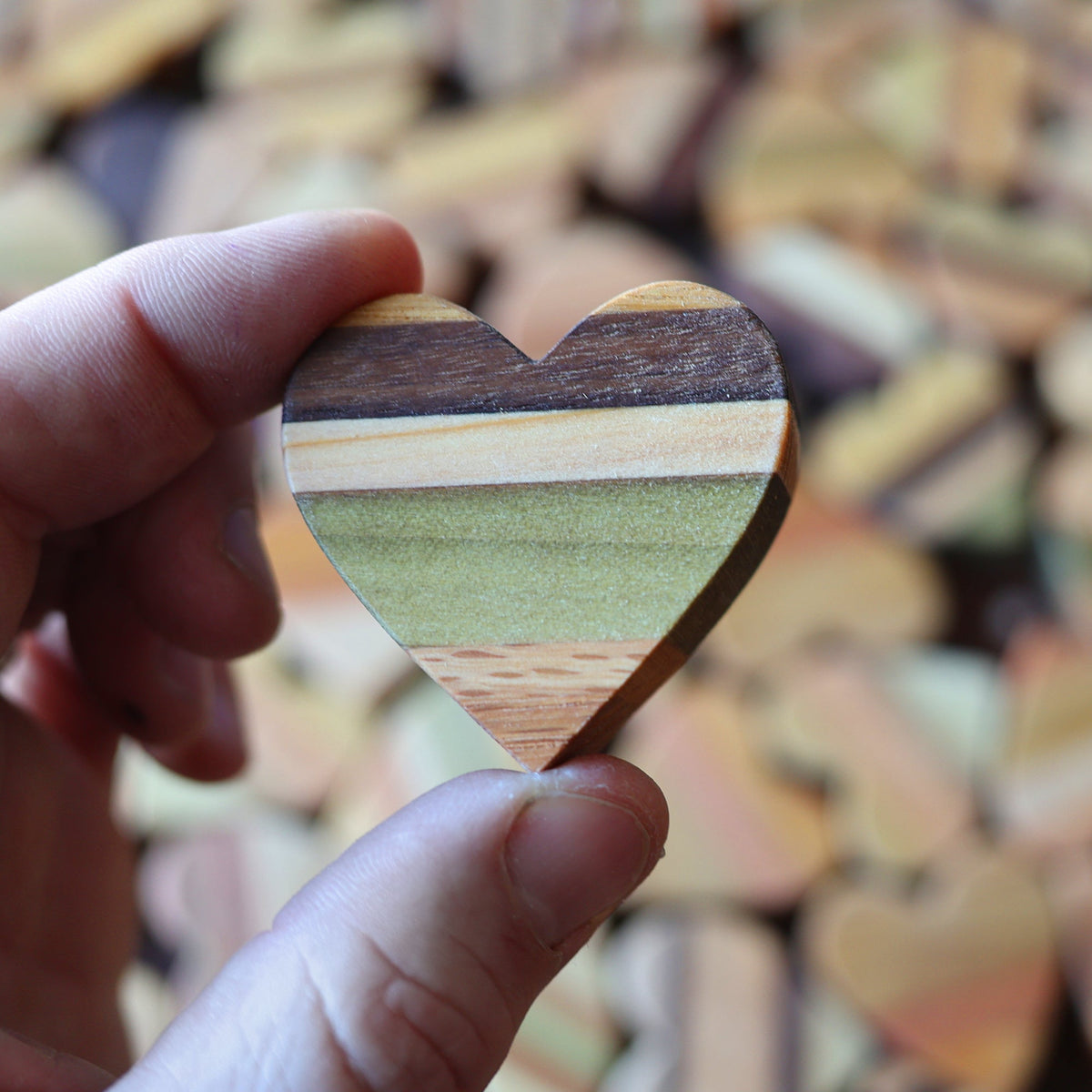 Striped Wooden Hearts, photo 4 of 18