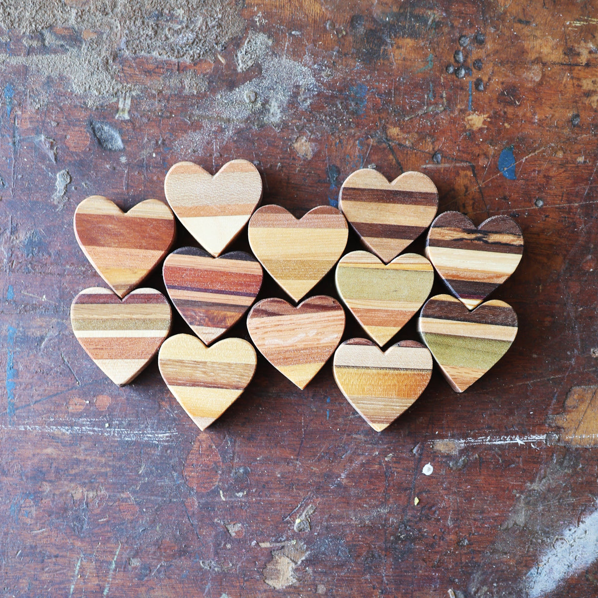 Striped Wooden Hearts, photo 16 of 18