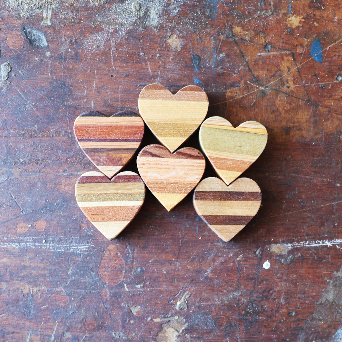Striped Wooden Hearts, photo 18 of 18