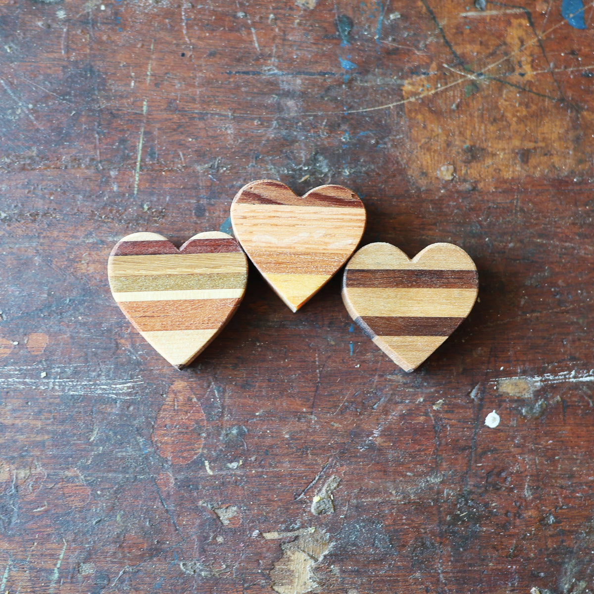 Striped Wooden Hearts, photo 13 of 18