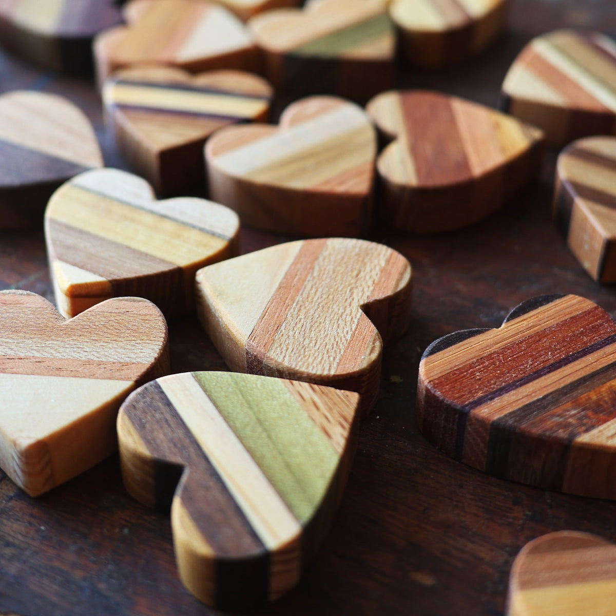 Striped Wooden Hearts, photo 10 of 18