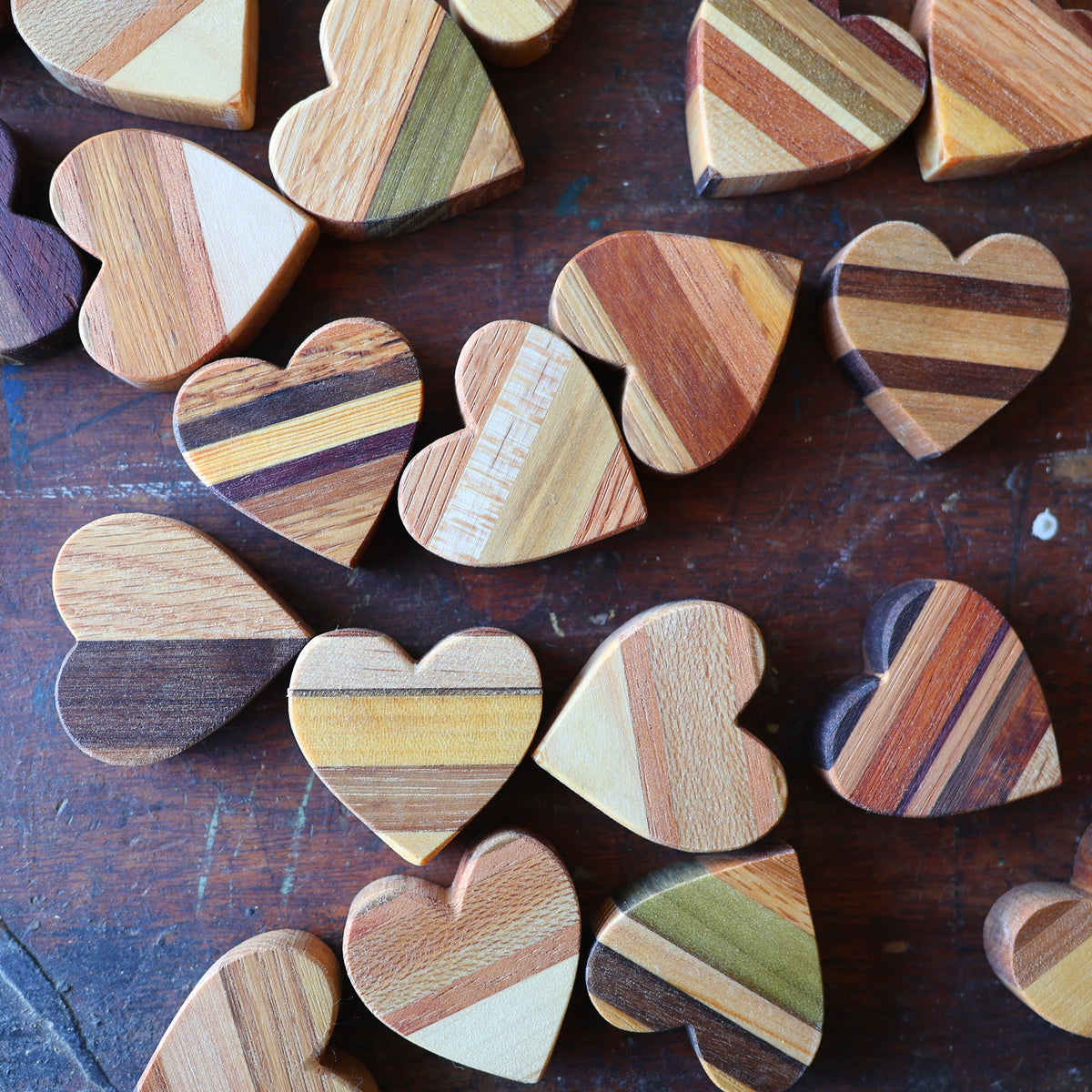 Striped Wooden Hearts, photo 8 of 18