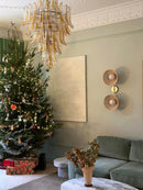 Stunning Murano Amber Glass Petals Chandelier