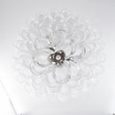 Stunning Murano White Glass Petals Chandelier