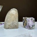 Stunning Amethyst Clusters with Agate Formation, 2 pieces 3 Lbs