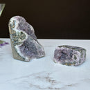 Stunning Amethyst Clusters with Agate Formation, 2 pieces 3 Lbs