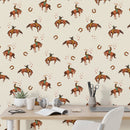 Western Rodeo Wallpaper - Wild West Adventure | Traditional or Peel and Stick Removable